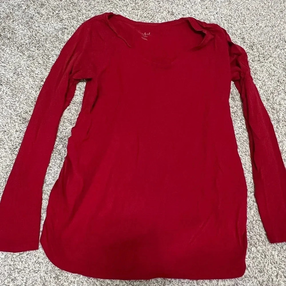 Isabel Maternity Red Top - Picture 1 of 2